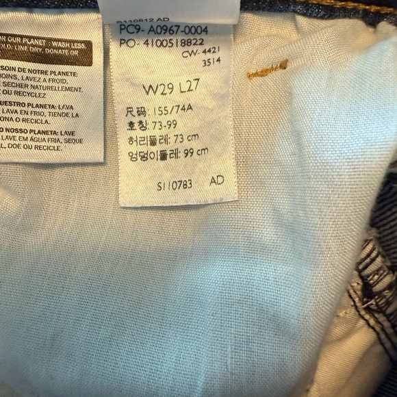 Levi's Women’s High Waisted Crop Flare Blue Denim Jeans Size 29 - Picture 13 of 13